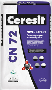 Самовирівнювальна суміш CERESIT CN 72 NIVEL EXPERT (1-10мм) 25кг 947517 фото