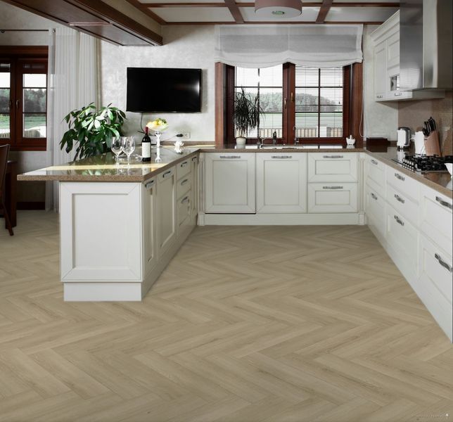 Виниловый пол SPC Novocore Eternal Gluedown Herringbone Harmony Oak 51507012002 фото