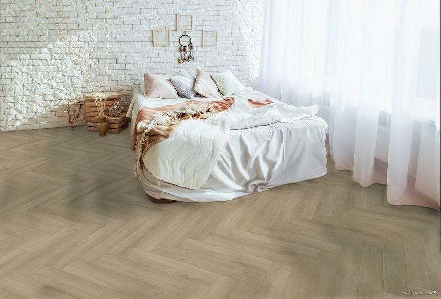 Виниловый пол SPC Novocore Eternal Gluedown Herringbone Harmony Oak 51507012002 фото
