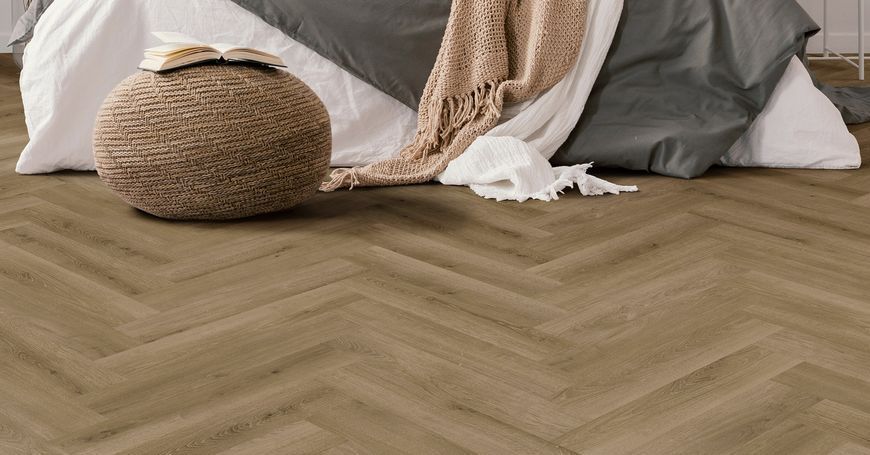 Виниловый пол SPC Novocore Eternal Gluedown Herringbone Serenity Oak 51507002002 фото